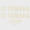 Yamaha Boat Cowling Decals | 350 V8 Four Stroke Cream Stickers (Kit)