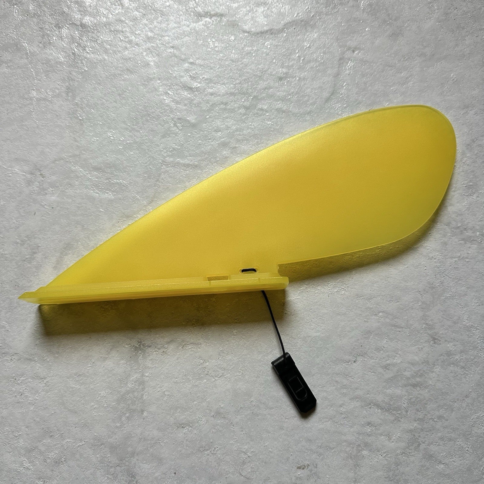 Stand Up Paddleboard Fin Translucent Yellow