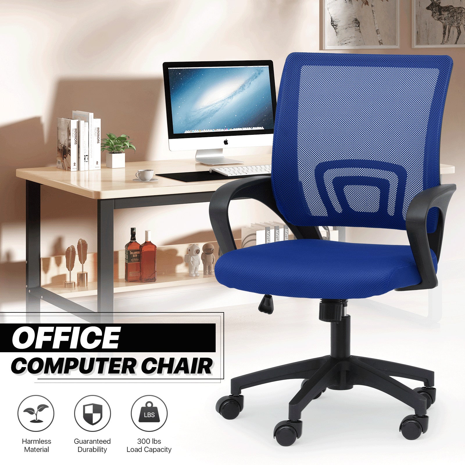1Pc Adjustable Height Computer Home Office Ergonomic De