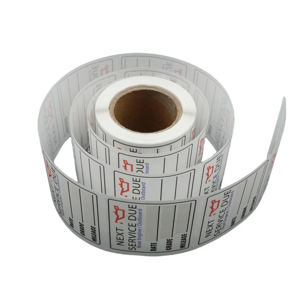 Oil Change Reminder Stickers – 200PCS