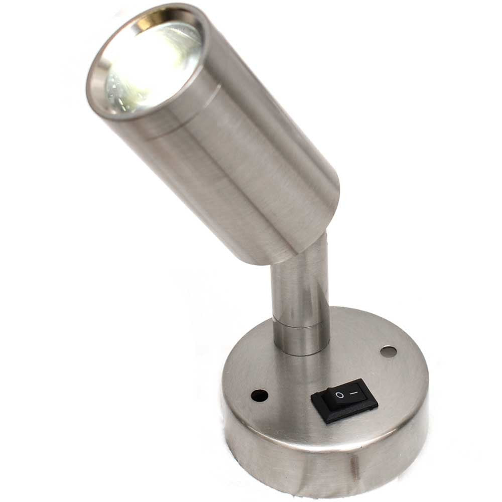 Gustafson Boat LED Reading Light GSL9656 Satin Nickel 5 Inch by Gustafson
