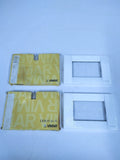 '-New- Vimar 16733.01, White Metal Frame Plaque Module - 2 Pack