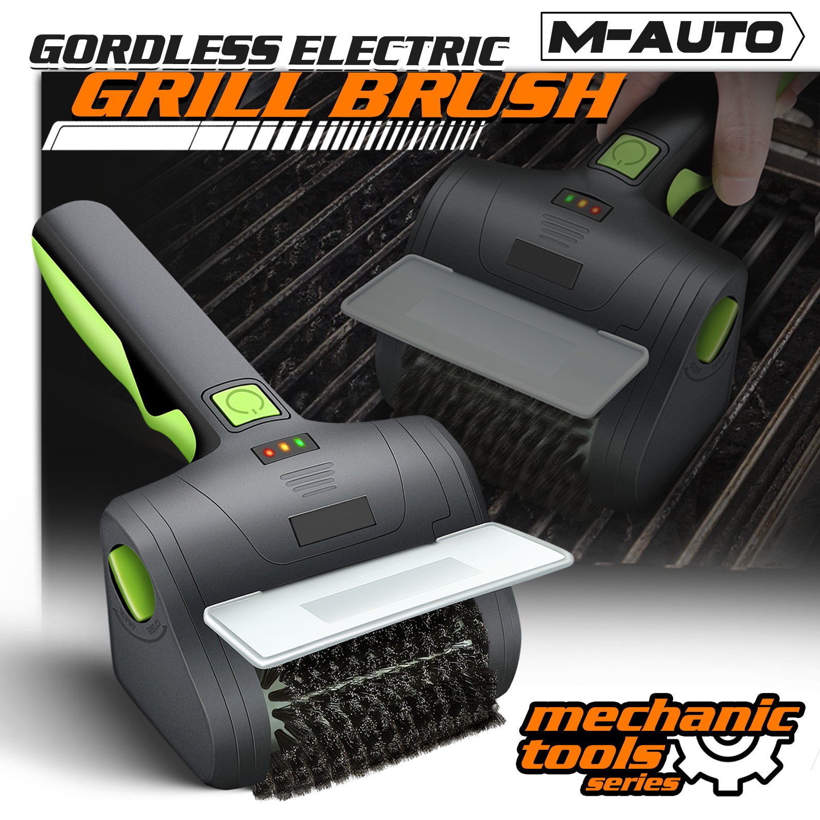 BBQ Electric Grill Cleaning Brush Cordless