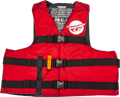 Fly Racing Nylon Flotation Vest For Watercraft, Red/white, X-small