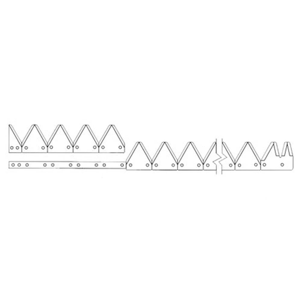 A-801-351-ai - 12', Black 12ga Top Serrated, Bolt-on