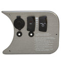 Pontoon Boat Switch Panel Gray Plastic by Weeres
