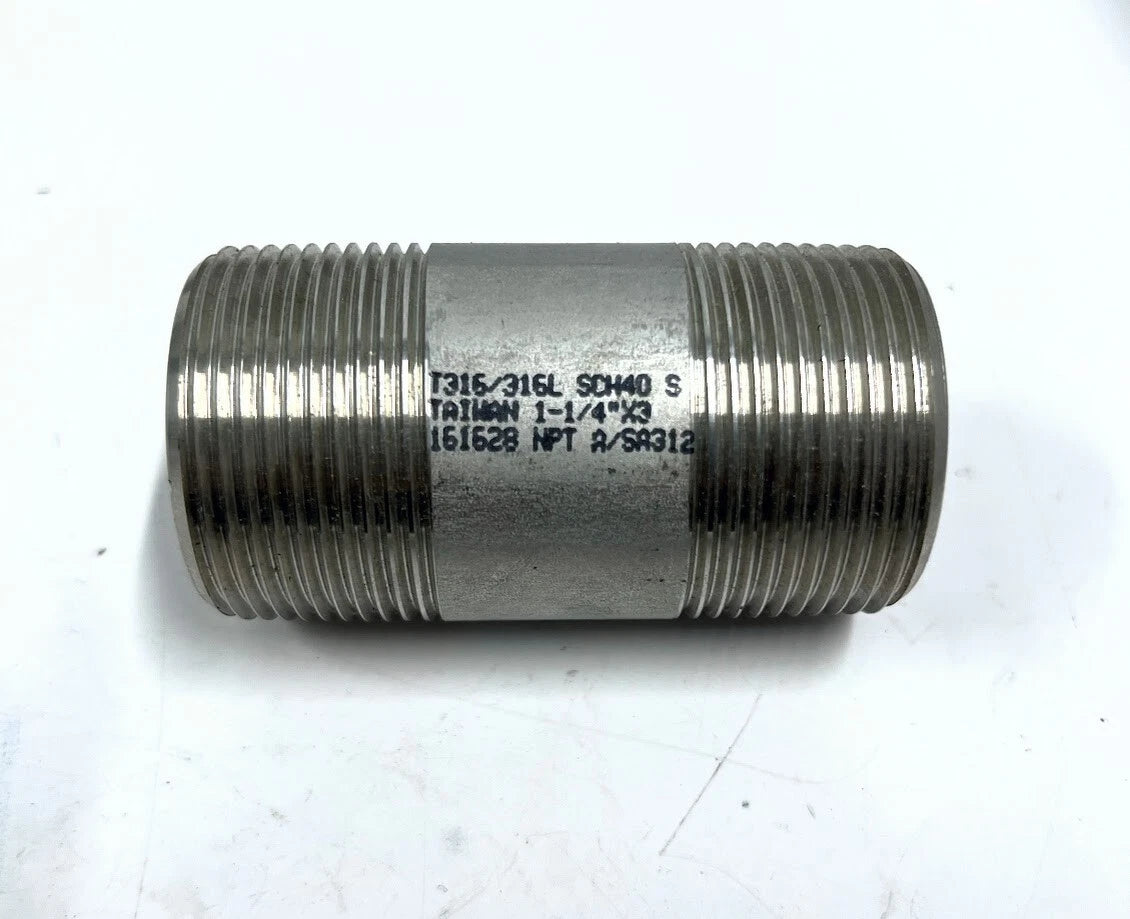 Mcmaster-carr 4548k245, 316/316l Stainless Steel Pipe, 1-1/4 Npt, 3in