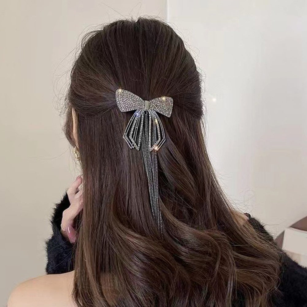 Chain Tassel Hair Clip for Daily Wear