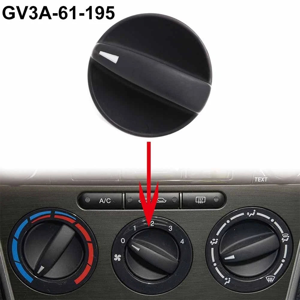 1 Pc Heater &Amp; A/c Fan Speed Knob Gv3a-61-195 For Mazda6 2006-2008