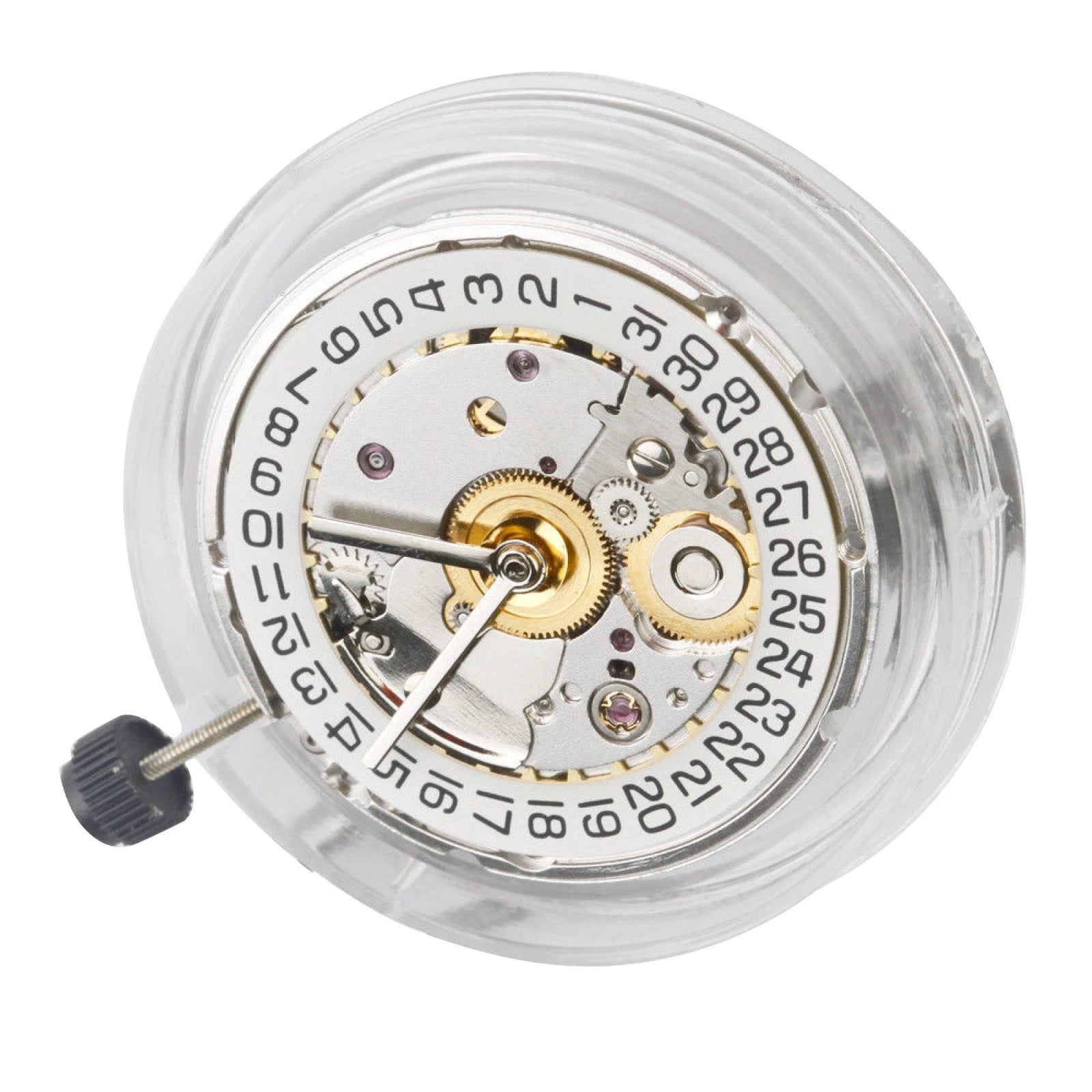 White Retro Clone 25 Jewels Automatic Watch Movement For Eta 2824