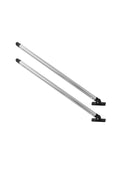 1" Aluminum Tube Bimini Top Rear Support Poles Pair W/ Mounts Fits