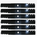 6 Pack 396-709 G6 Blades Fits John Deere M112991 M82408 M83459 M84472