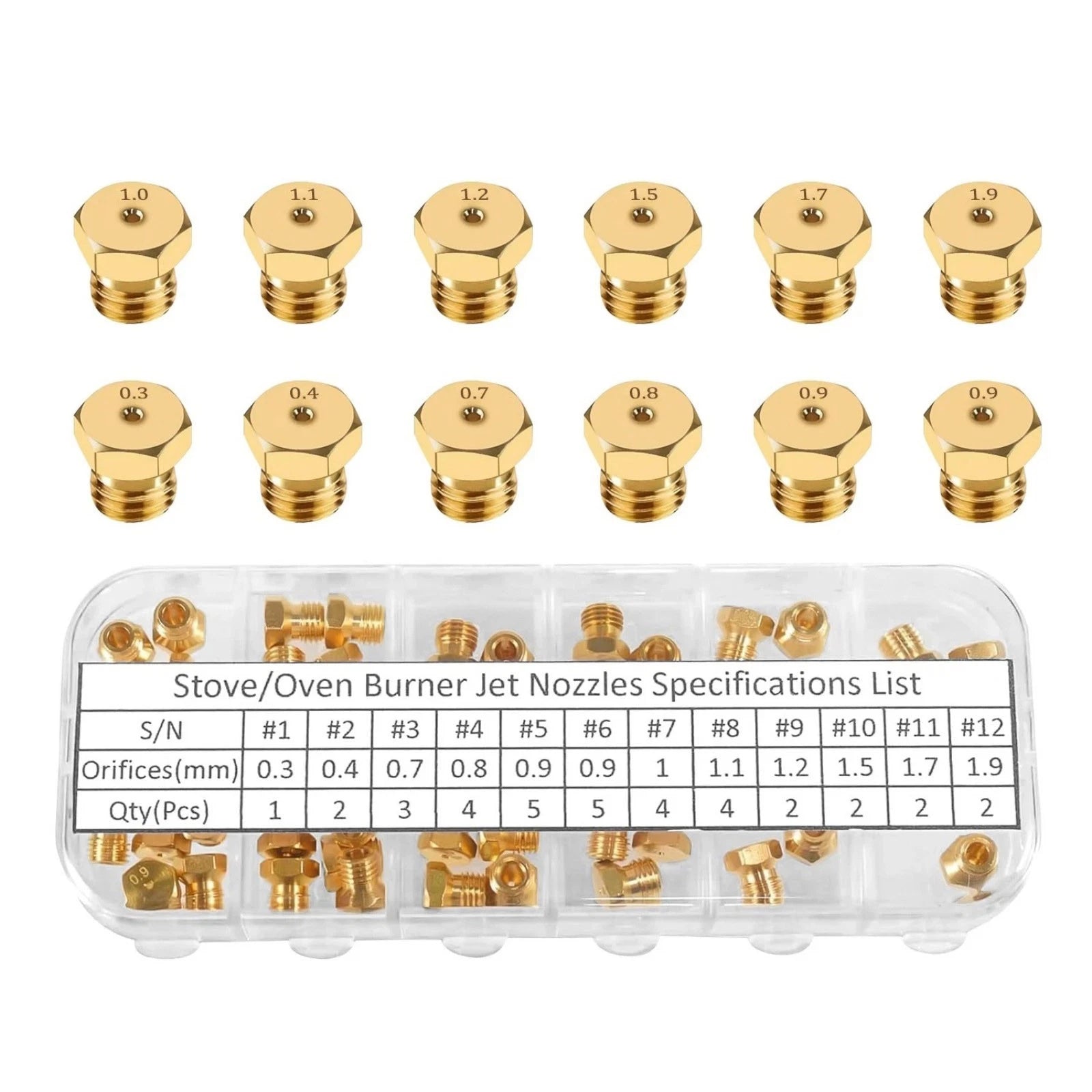 Metric M6 Fine Thread Nozzles For Electrolux For Bosch Propane
