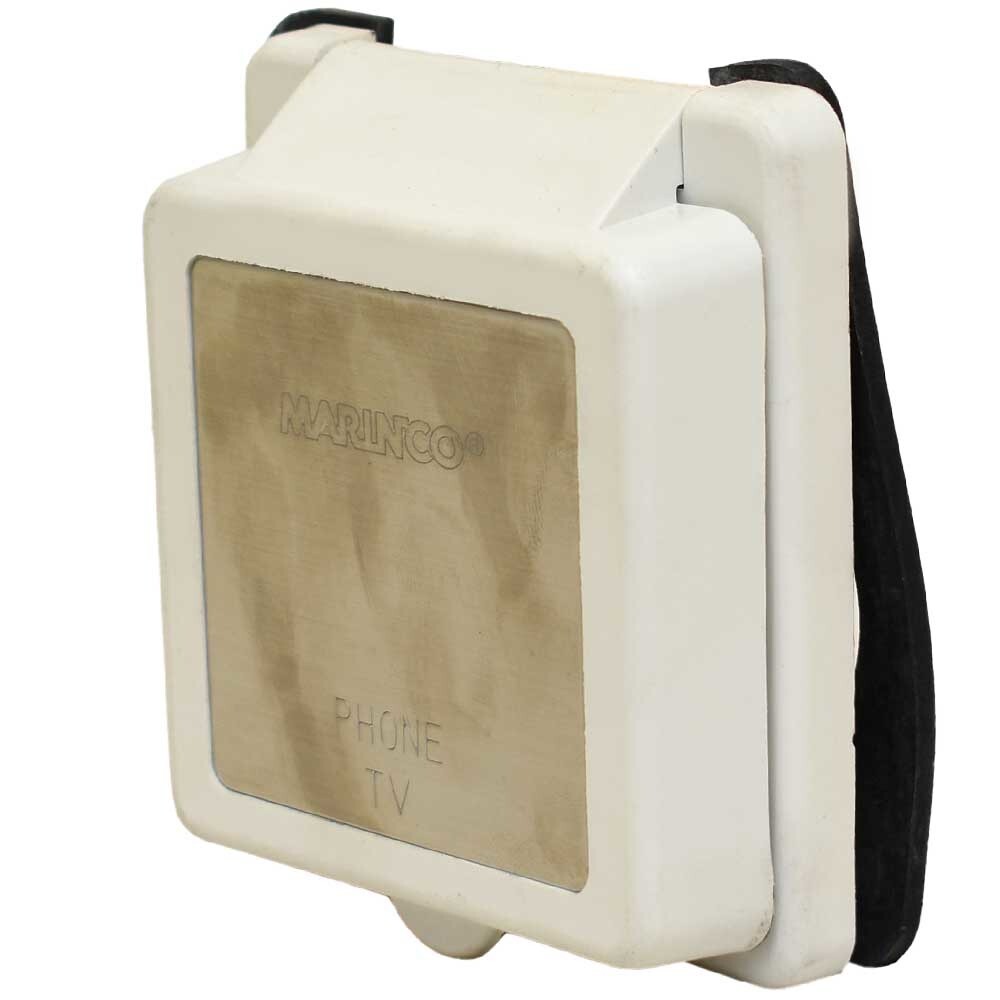 Marinco Boat Phone / TV Inlet PH6574TV 3 3/8 x 3 3/4 Inch by Marinco