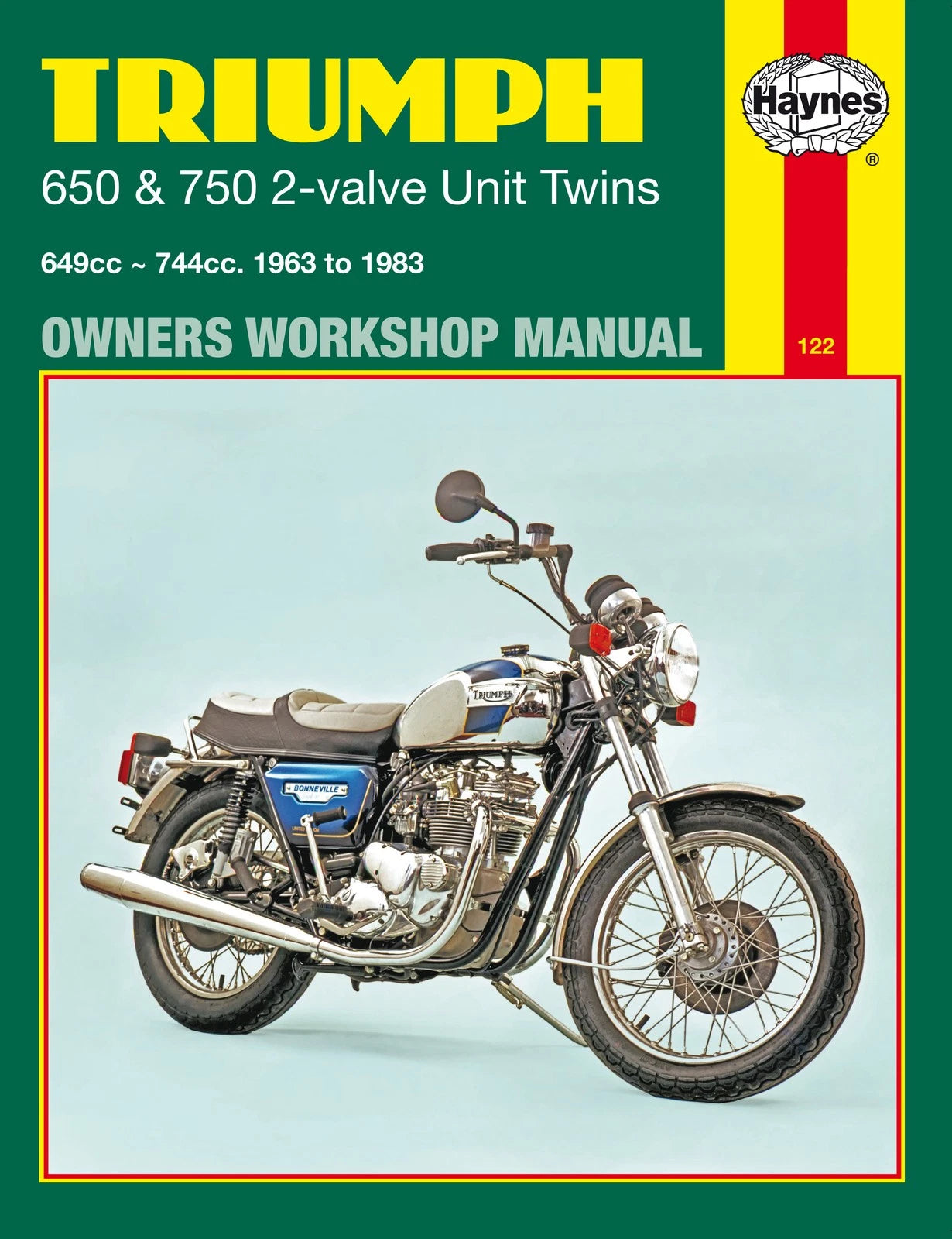 New Haynes Workshop Manual For Triumph T120 Bonneville 1963