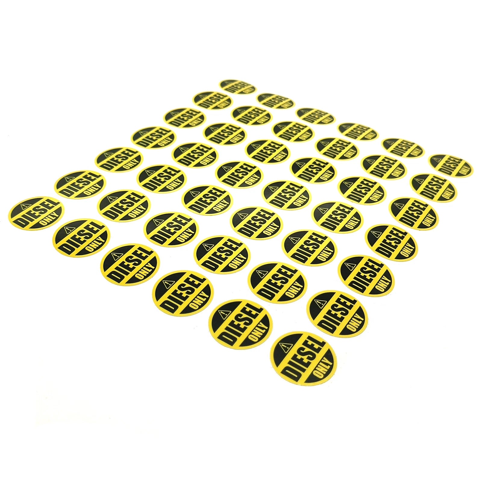 Diesel Only Round Sticker – Truck Label Tank