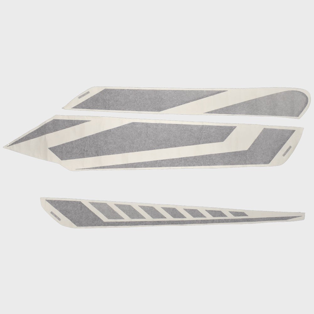 Boat Port Hull Decals Black Gray Set of 3 by Tige