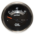 Oil Pressure Gauge Teleflex Sterling Black 2 Inch by Teleflex