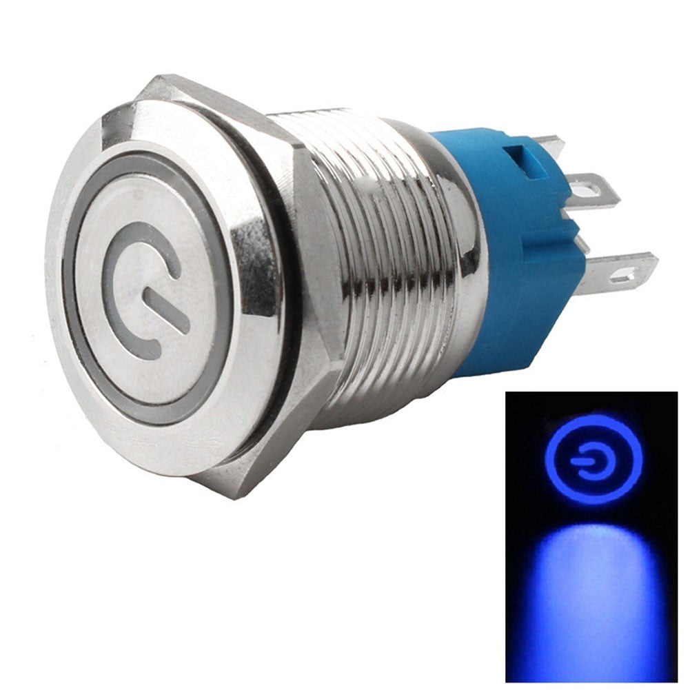 Metal Push Button Switch 19mm LED