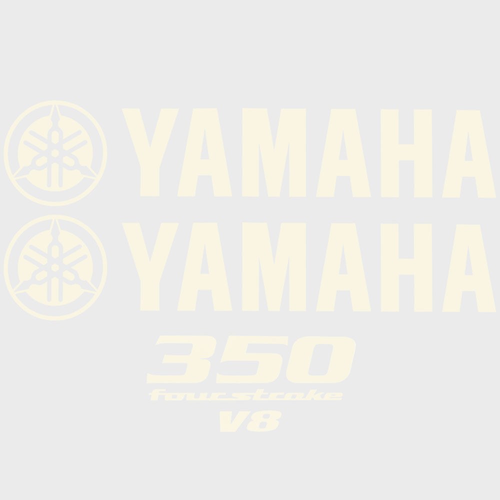 Yamaha Boat Cowling Decal HW2561 | 350 Four Stroke Sticker Kit by Yamaha