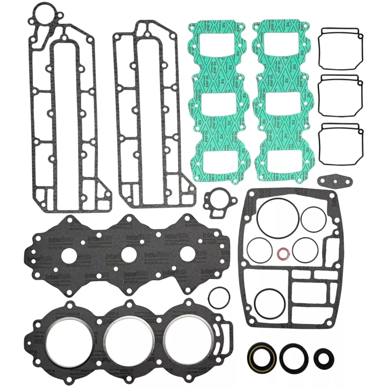 6h3-w0001-02 For Yamaha Outboard 50 60 70 Hp 2 Stroke Gasket Kit