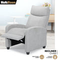 Gray Recliner Chair - Lazy Sofa