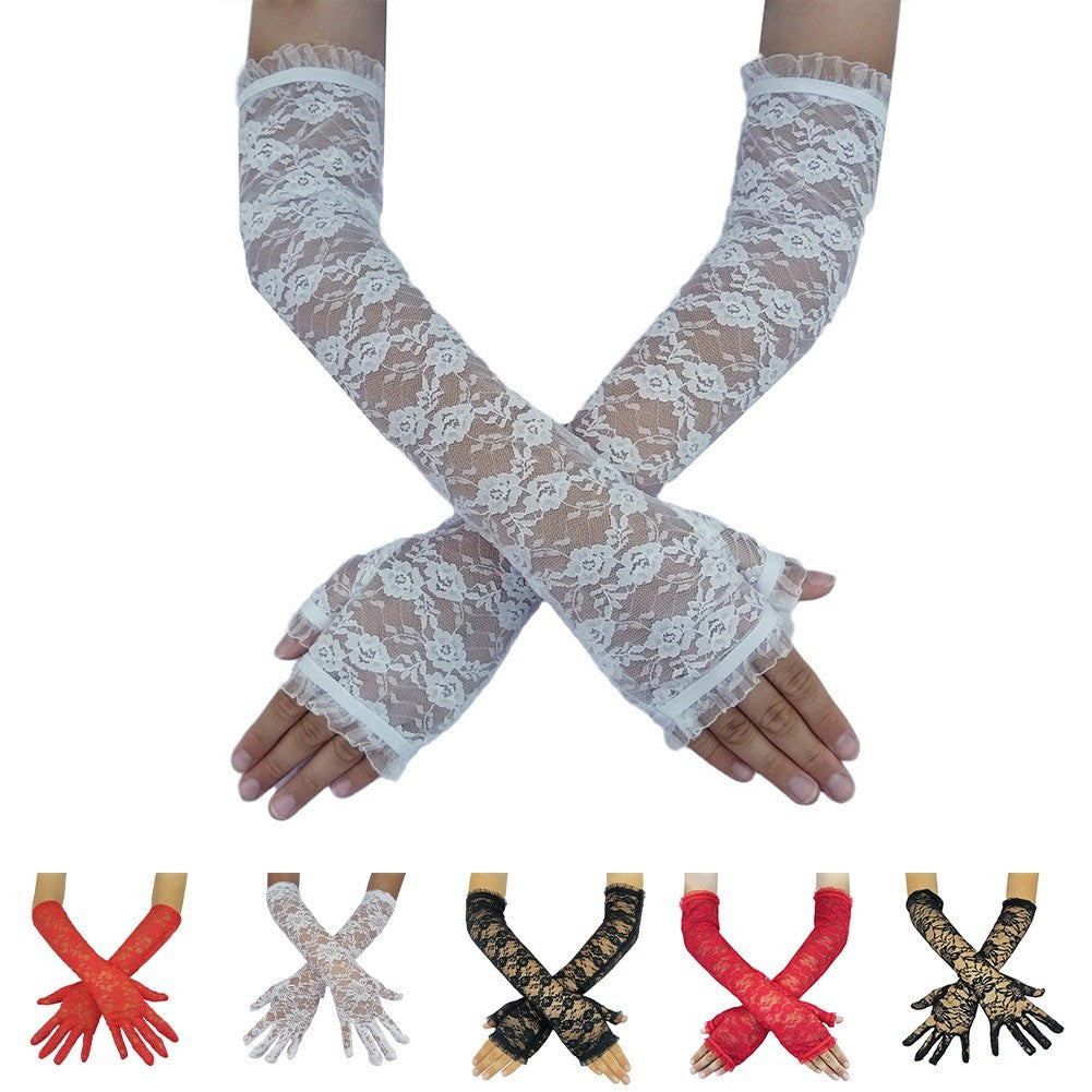 Bridal Evening Gloves Stretchable Design
