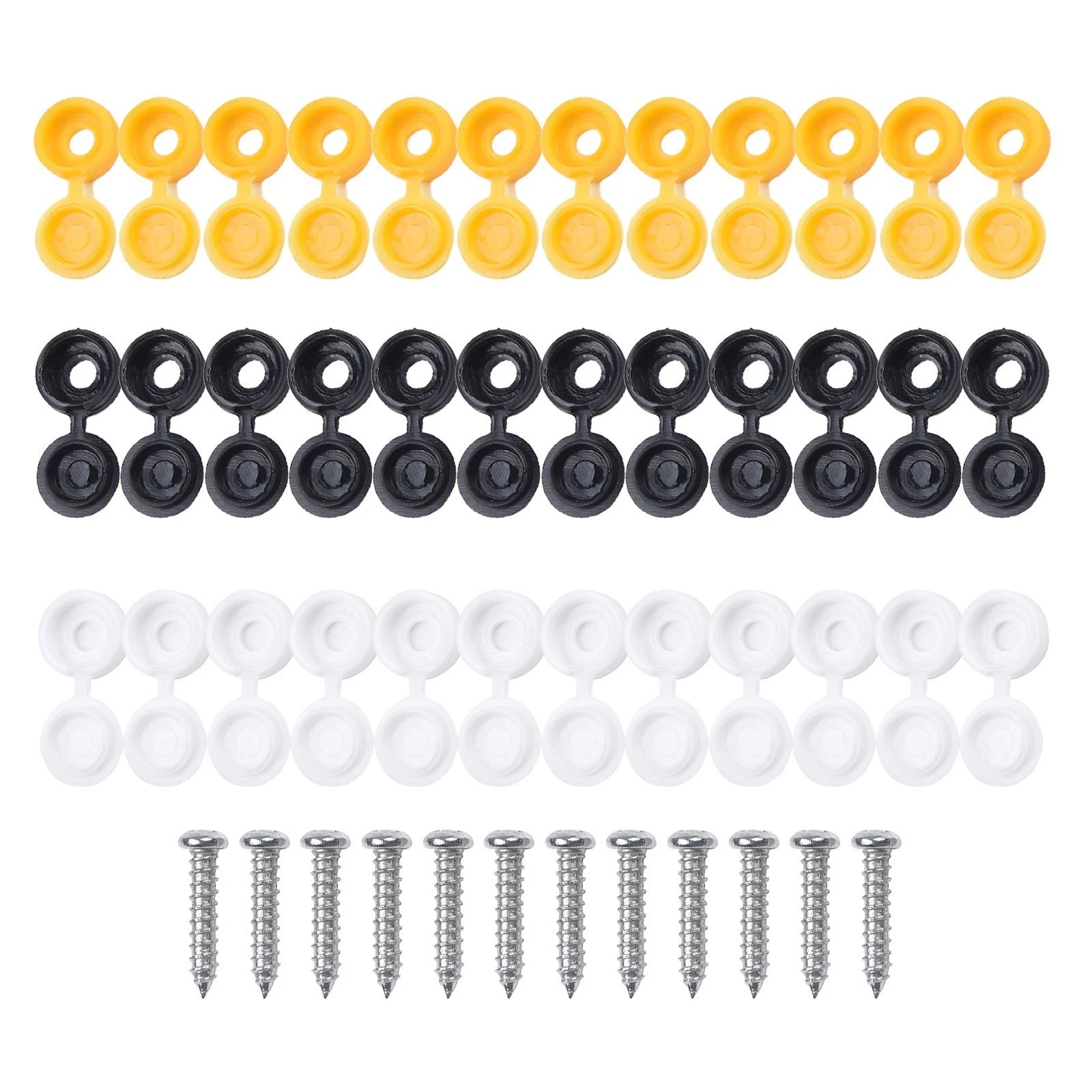 Secure And Enhance Your For Car's Number Plate 12 Screws And 36