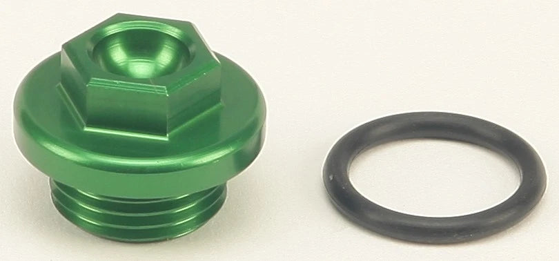 Works Oil Filler Plug Green – Fits Kawasaki Kx250f 2004-2013 Offroad