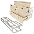Scout Boat Tackle Station Dh1089 | 345 White 4 Drawer Storage W/ Frame