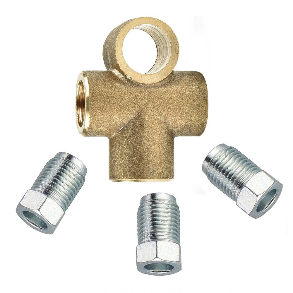 1 Set 3 Way Brake T Piece Tee With 3 Male Nuts | Hook & Hull Co