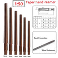 1* - 1:50 Conical Degree Manual Pin Taper Shank Hand Reamer