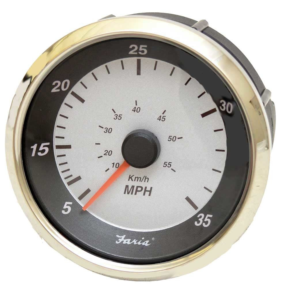 Faria Speedometer Gauge SEK626A 3 1/4 Inch Silver Black by Faria