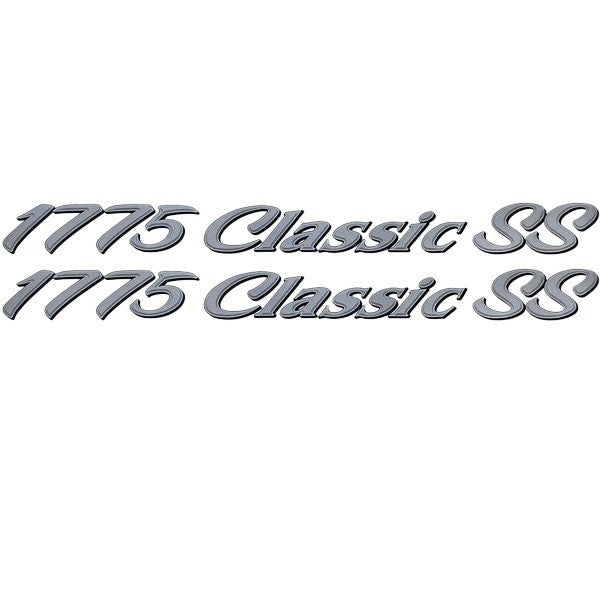 Lund Boat Emblem Decal Sticker 1775 Classic SS Gray Pair by Lund
