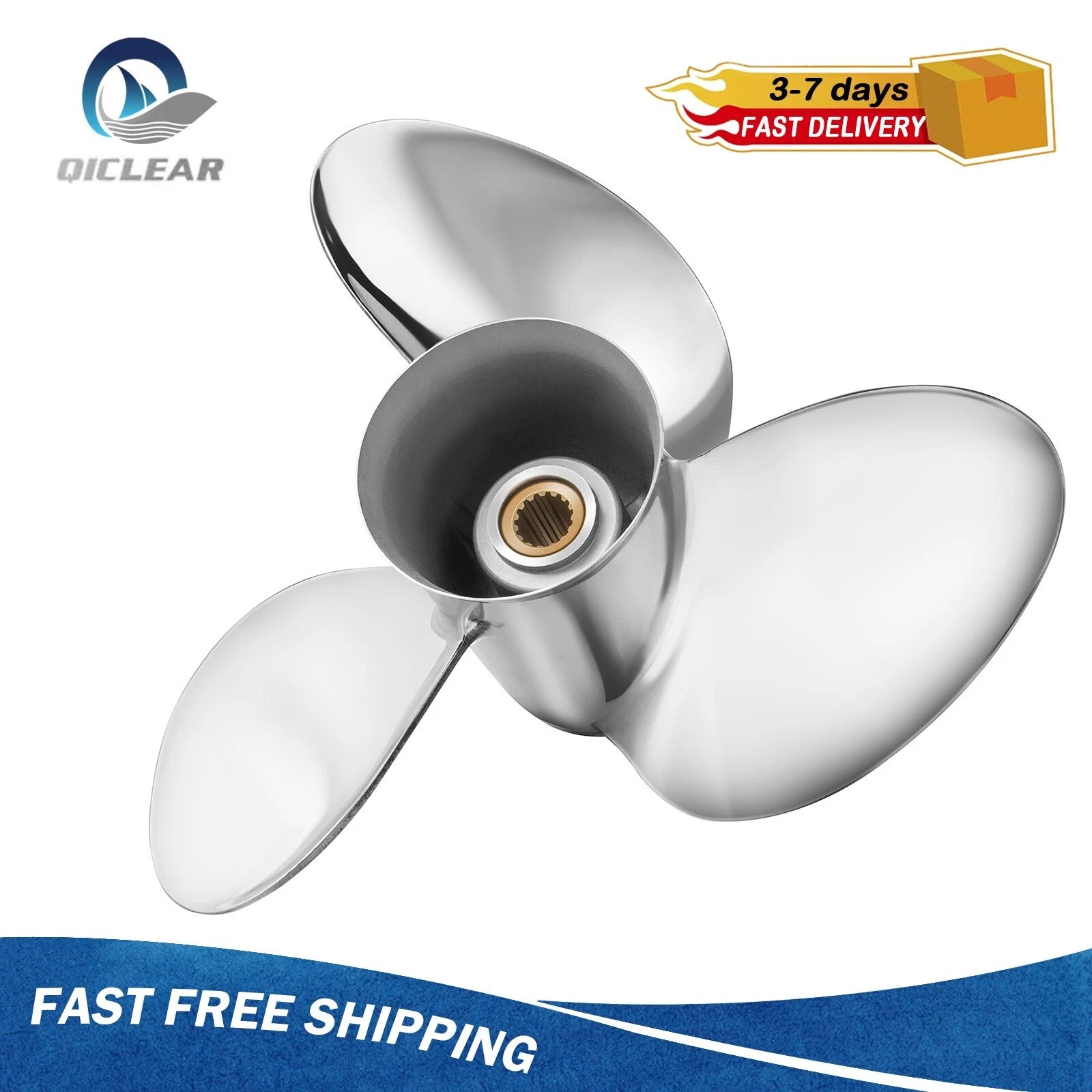 16 X 18.5 Stainless Steel Outboard Prop For Suzuki 150-300hp 15