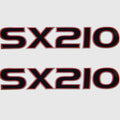 Yamaha Boat Decals SX210 Red Black by Yamaha