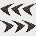 Chaparral Boat Vent Graphic Decals H2O Carbon Set of 6 by Chaparral