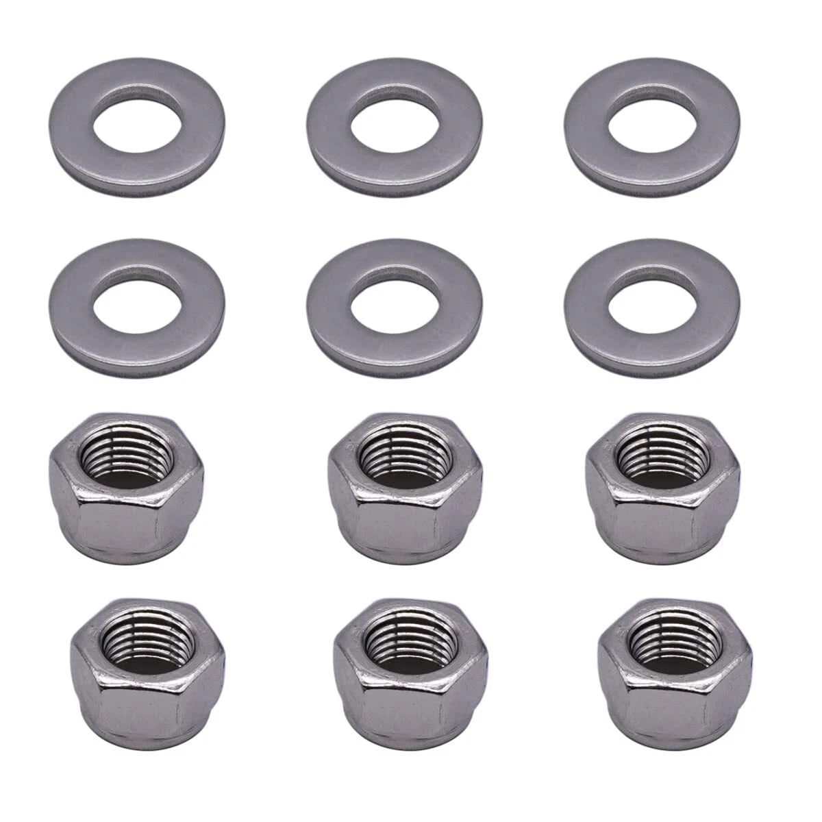 6 Packs Install Hardware Nut & Washer Kit for Mercury Marine