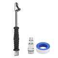New Dual Head Air Chuck 1/4" Fnpt Straight Foot Lock Truck Rv Tire