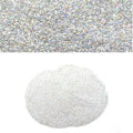 Metal Glitter Flake Boat Silver Hologram