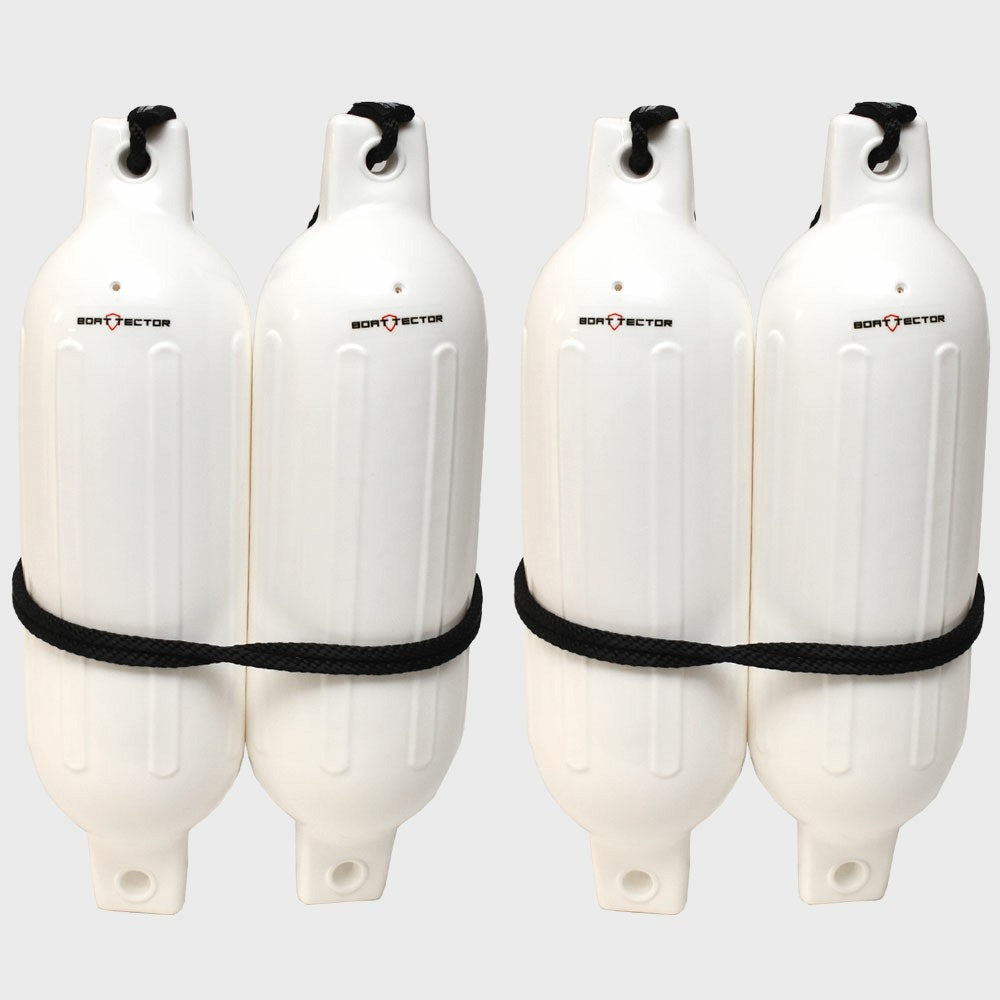 Inflatable Fenders BoatTector 22 x 6 Inch White by BoatTector