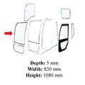 Yn50c01173p1 Front Upper Windshield Glass Fits Kobelco Excavator