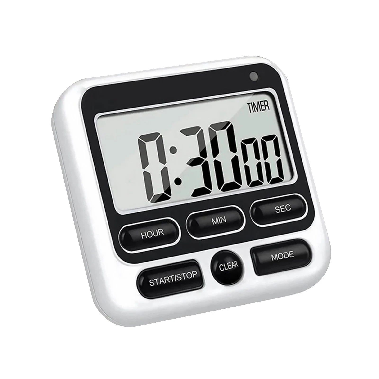 Digital Kitchen Timer 24 Hour Countdown Magnetic Stand Hook Aaa