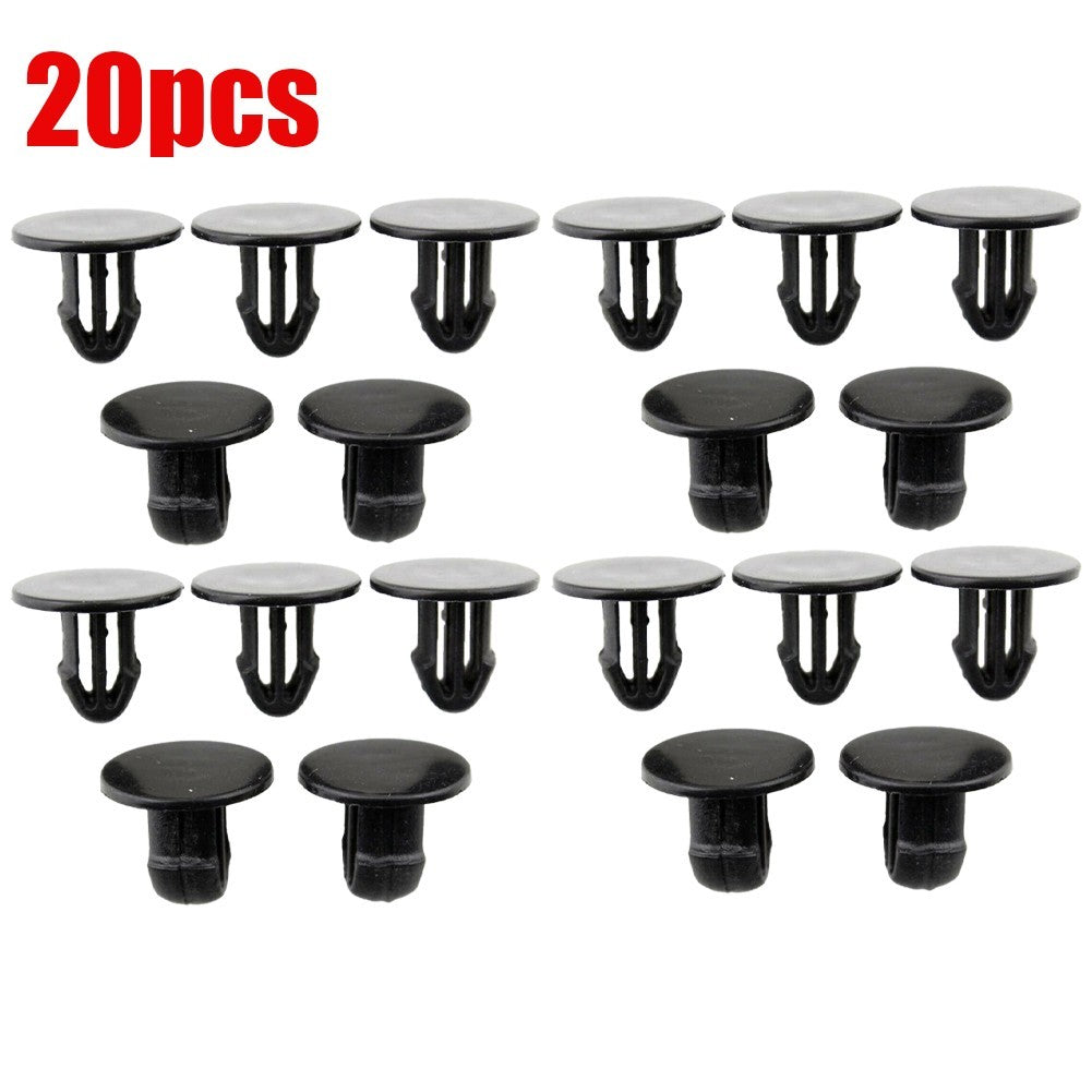 Civic Del Sol Cowl Grille Clip Black 20pcs