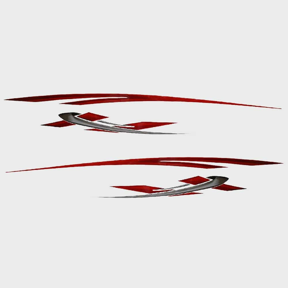 Larson Boat Graphic Decals Senza Red Stickers by Larson