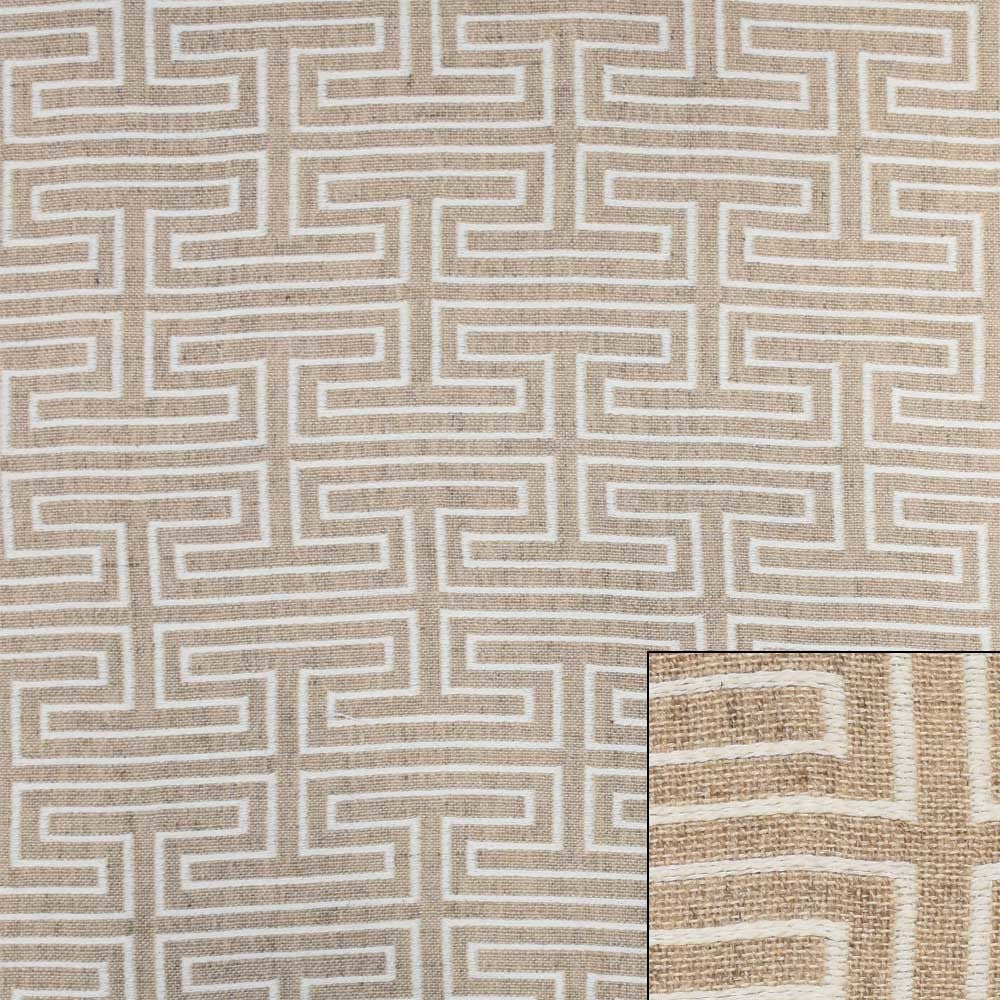 Oceanair Boat Pattern Fabric | Parkson Flax 60 Inch Beige (YD)Opens in