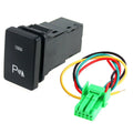 Sleek Black Car Switch Parking Pattern Push Button For Toyota Vehicles