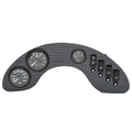 Excel Boat Gauge Panel 20 5/8 Inch Black Silver by Excel