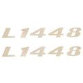 Brand Decals Pair L1448 Ivory 8 1/2 x 1 1/16 by Lowe