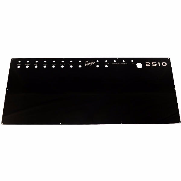 Blank Switch Breaker Panel Ranger Boat Black by Ranger